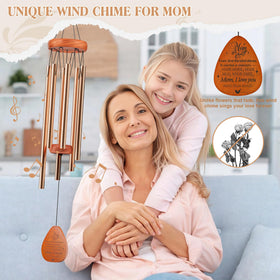 Gift4U wooden pendant wind chimes with natural rustic charm