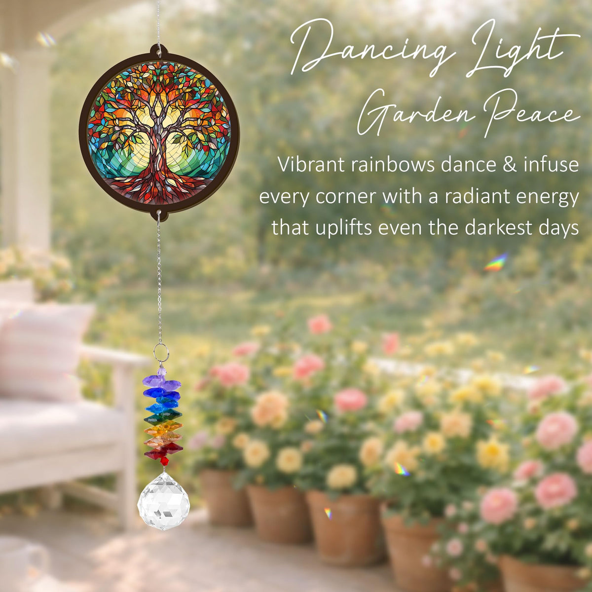 GIFTELIX suncatcher designed with fade-resistant materials for long-lasting color.