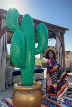 GiftExpress heavy-duty PVC cactus designed for outdoor use