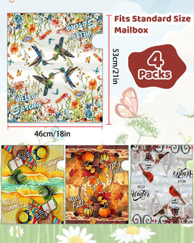 GigaCircle Summer mailbox cover featuring sunlit greenery for welcoming outdoors