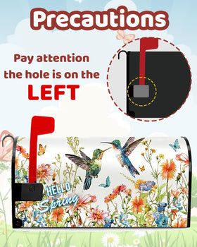 GigaCircle Winter mailbox cover with snowy scene evokes festive mood