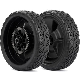 GIGOOL 8-inch rear wheels for Honda HRN216 in action, improved stability for mowing