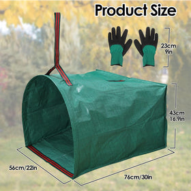 GIJHXIK 53 gallon garden bags folded for compact storage after use