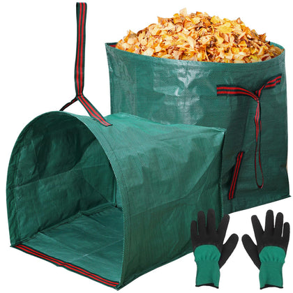 GIJHXIK Leaf Collector bag with dustpan opening for quick debris pickup