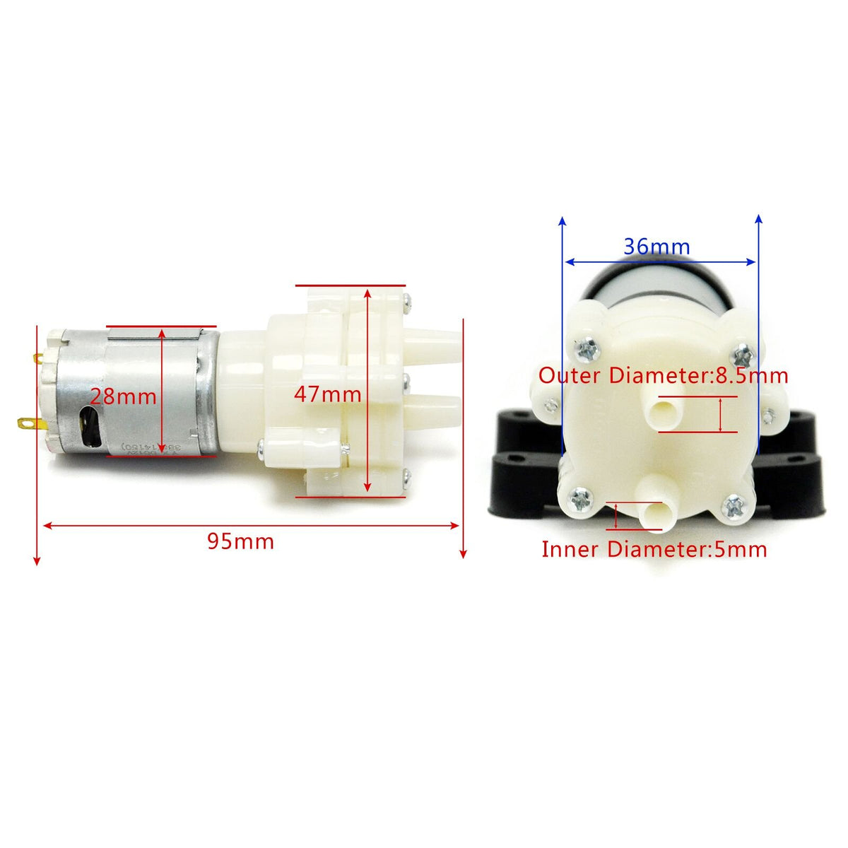 Gikfun 5 mm inlet diameter for compatible tubing