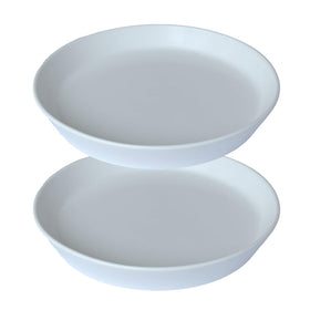 GIKUPOM Plant Saucer 8 Inch Set guards floors with leak-proof ceramic design.