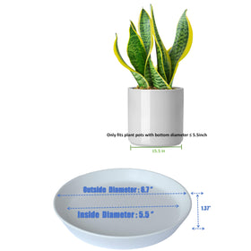 GIKUPOM deep-rim design guides water flow away from pots.