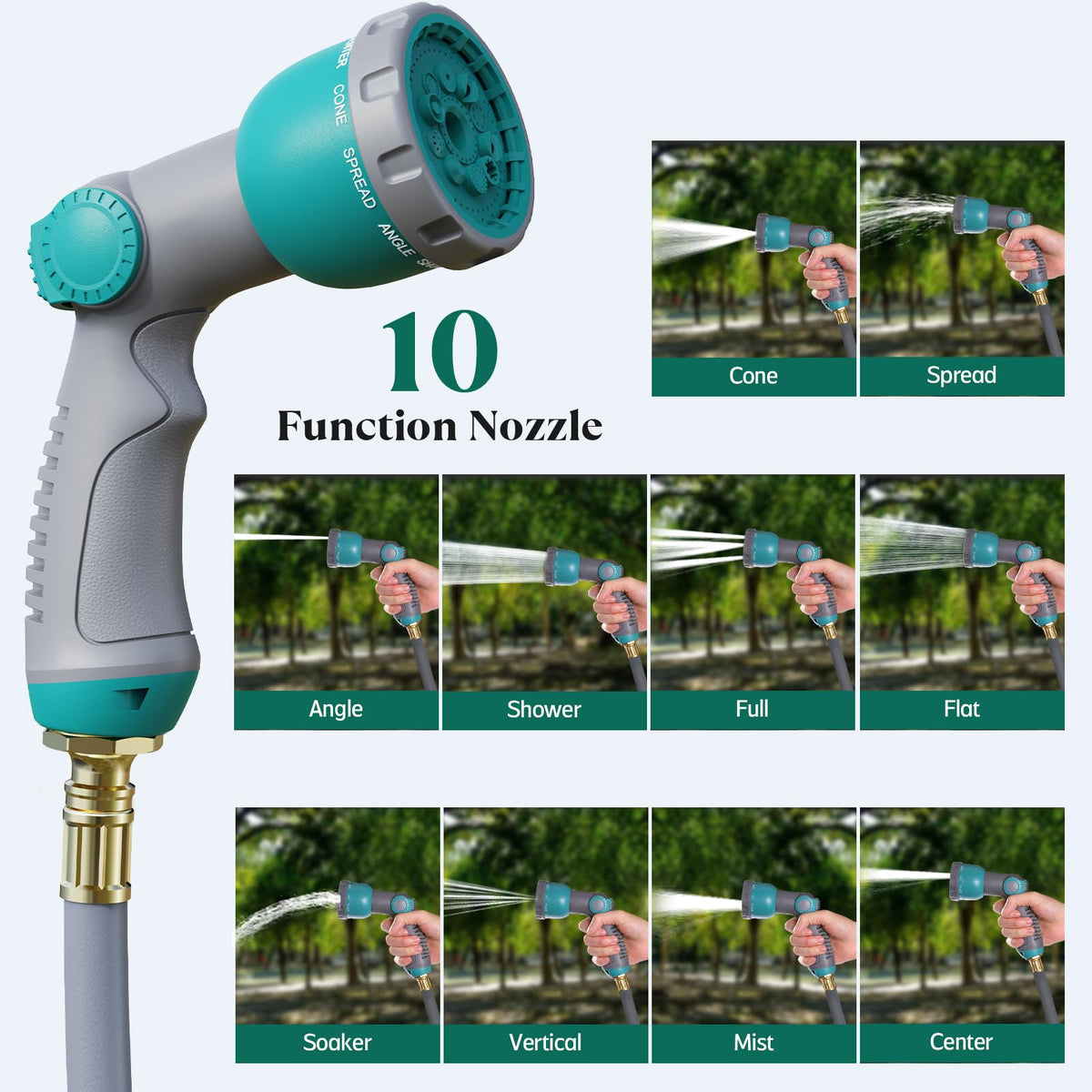GILBEST outdoor hose reel in action with smooth reel.