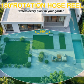 GILBEST lock-at-length system on reel enables precise watering.