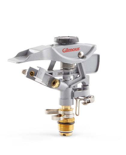 GILMOUR 167H pulsating sprinkler head delivering even coverage for lawns up to 5,800 sq ft
