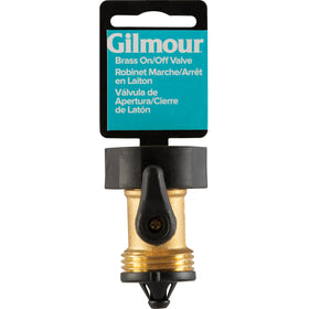 Gilmour brass shut-off valve valve body for durable watering control