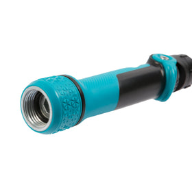 Gilmour five-pattern sprayer adapts from mist to direct spray for diverse plants.