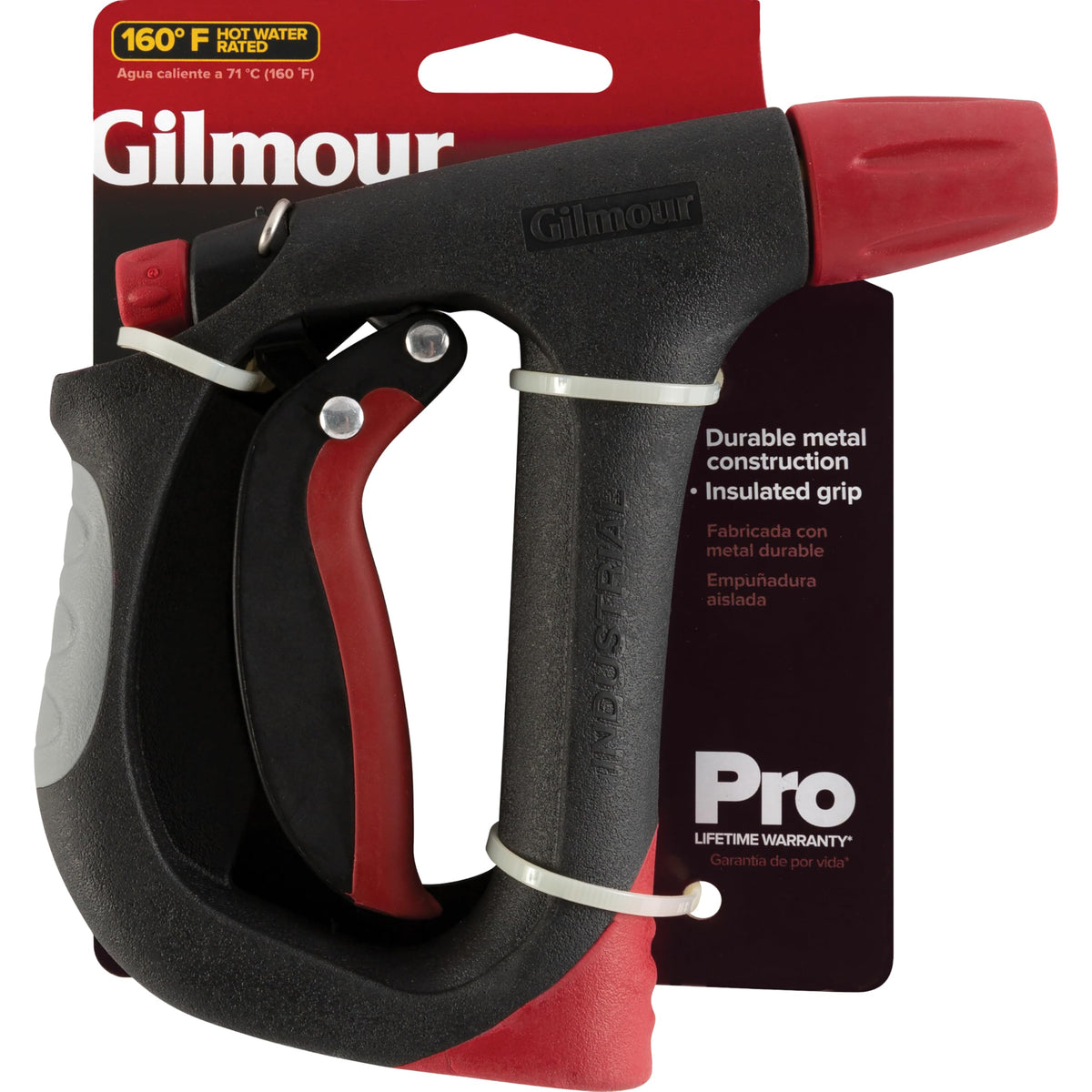 Gilmour flow control dial enables precise water force for varied tasks.