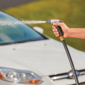 Gilmour garden nozzle ideal for watering beds, lawns, and quick outdoor cleanups.