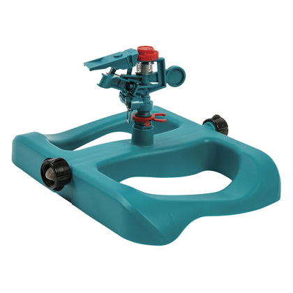Gilmour light duty circular sprinkler with sled base for stable, even lawn coverage.
