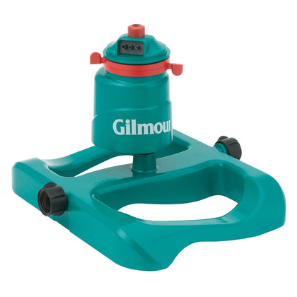 GILMOUR circular swivel sprinkler with sled base for stable lawn coverage and adjustable spray