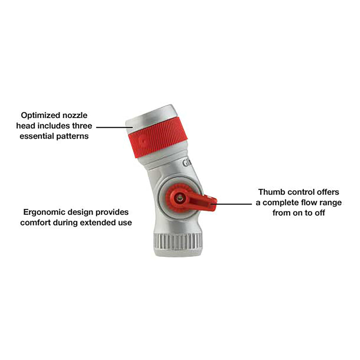 Gilmour Pro insulated grip handle for comfortable, extended use.
