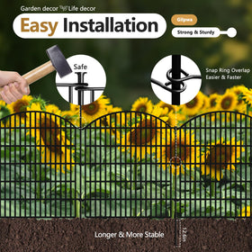GILPWA 44-inch stakes ready to install the fence securely.