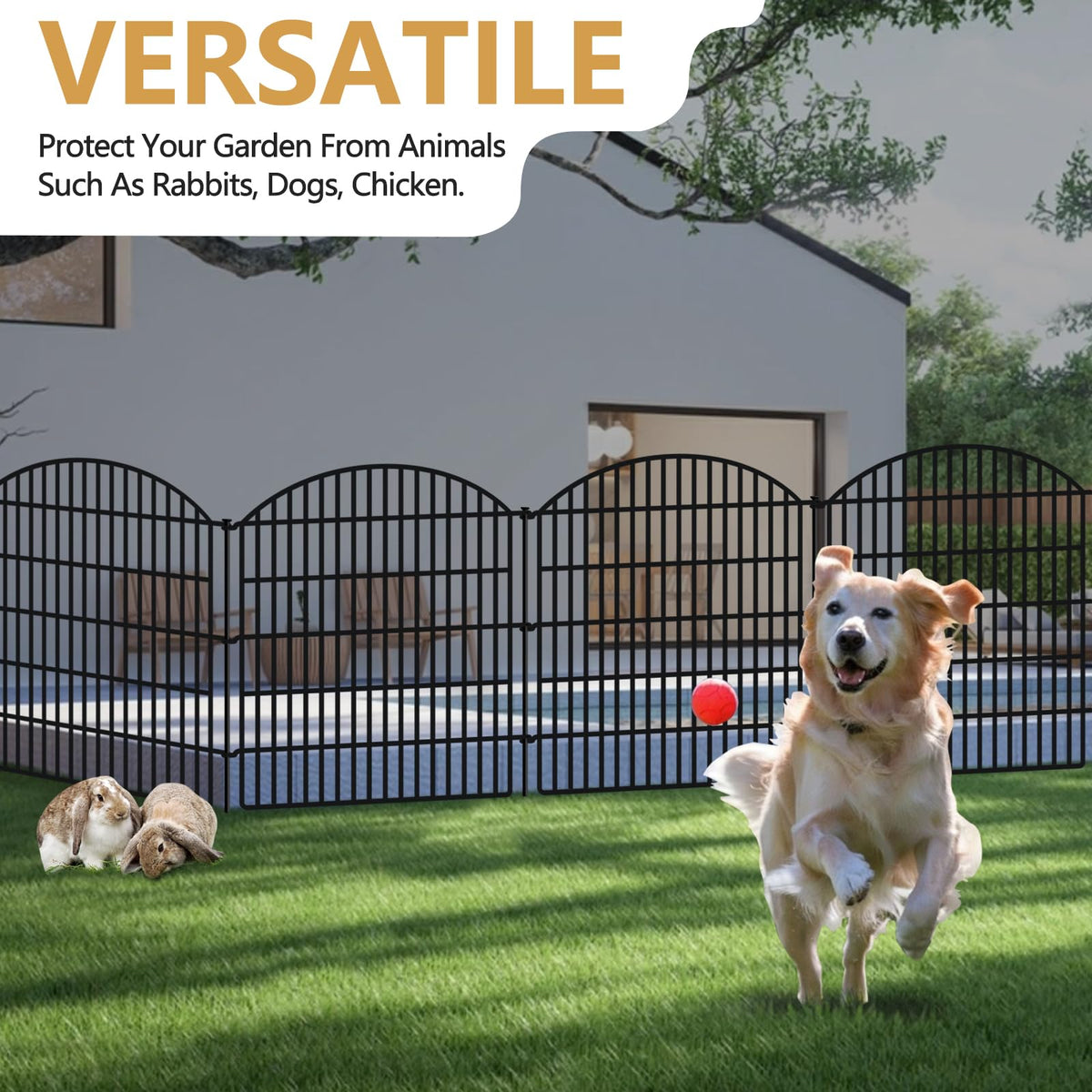 GILPWA multipurpose decorative fence for borders and play areas.