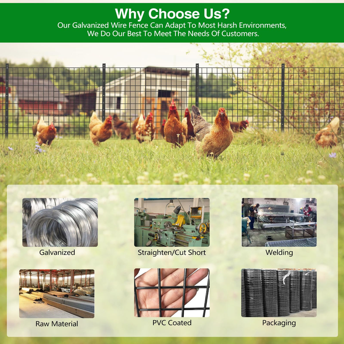 GILPWA small-animal fencing for garden pens and poultry enclosures.
