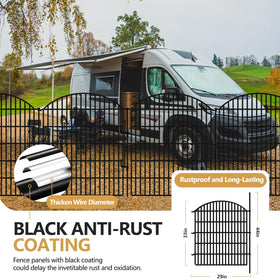 GILPWA sturdy ground stakes help secure panels for a stable, expandable barrier