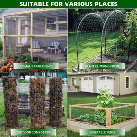 GILPWA fence roll installed beside vegetable patch for safety.