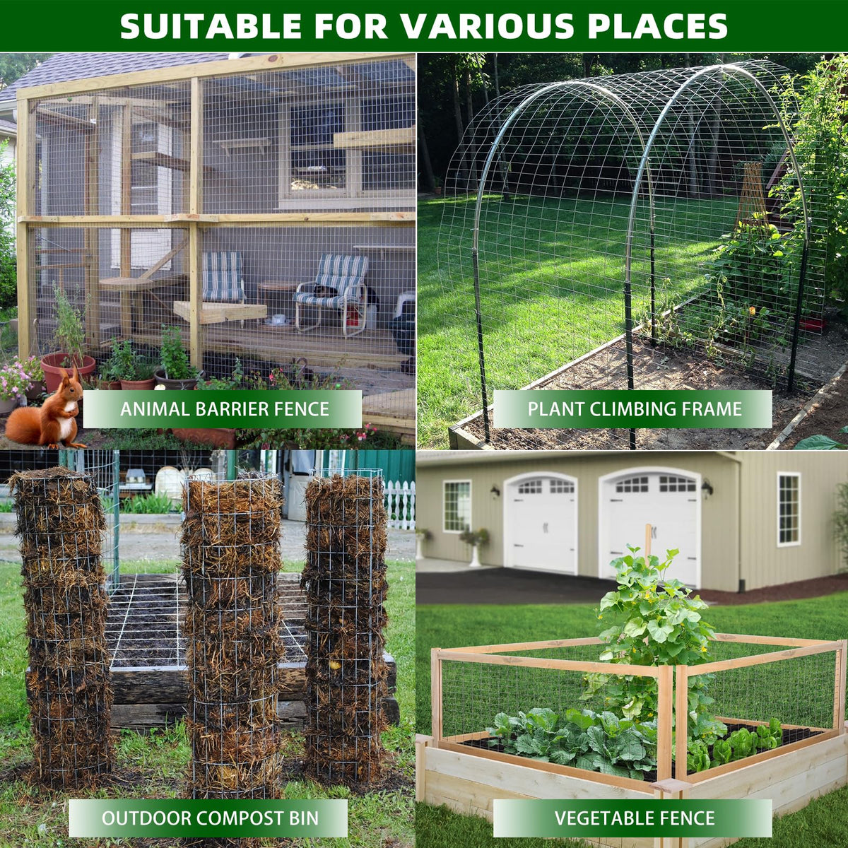 GILPWA vegetable garden protection fence for beds