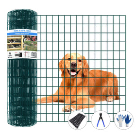 GILPWA welded wire fence roll, side view, PVC-coated for outdoor durability