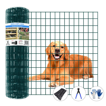 GILPWA welded wire fence roll, side view, PVC-coated for outdoor durability