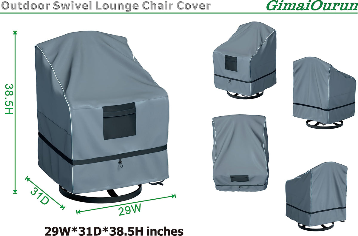 GimaiOurun outdoor furniture cover in gray weatherproof finish