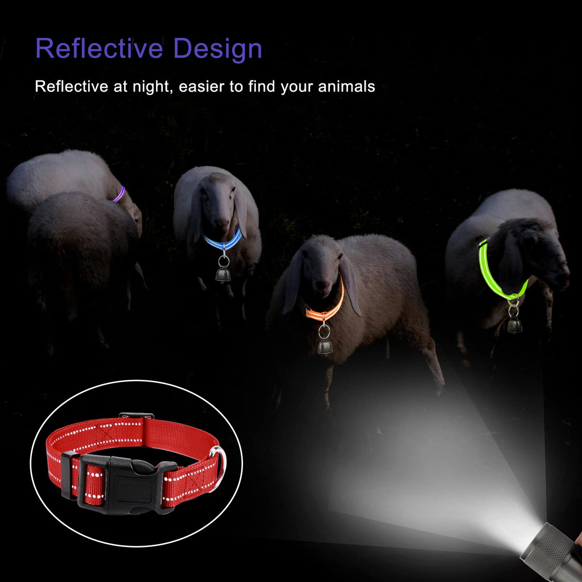 GINDOOR brass bells provide crisp ringing when the animal moves