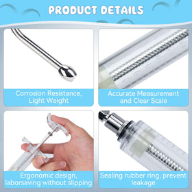 GINDOOR syringe dose scale helps accurate dosing.