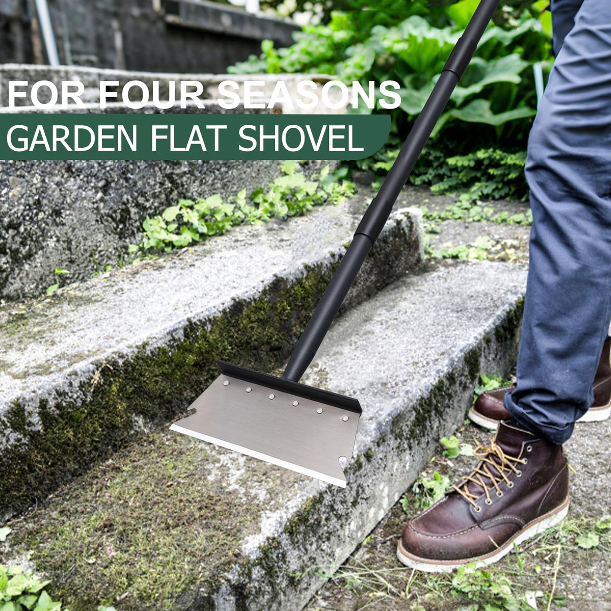 Gingull adjustable handle extended to 78 inches for comfortable standing use