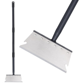 Gingull garden cleaning shovel head in action for weed removal and moss scraping