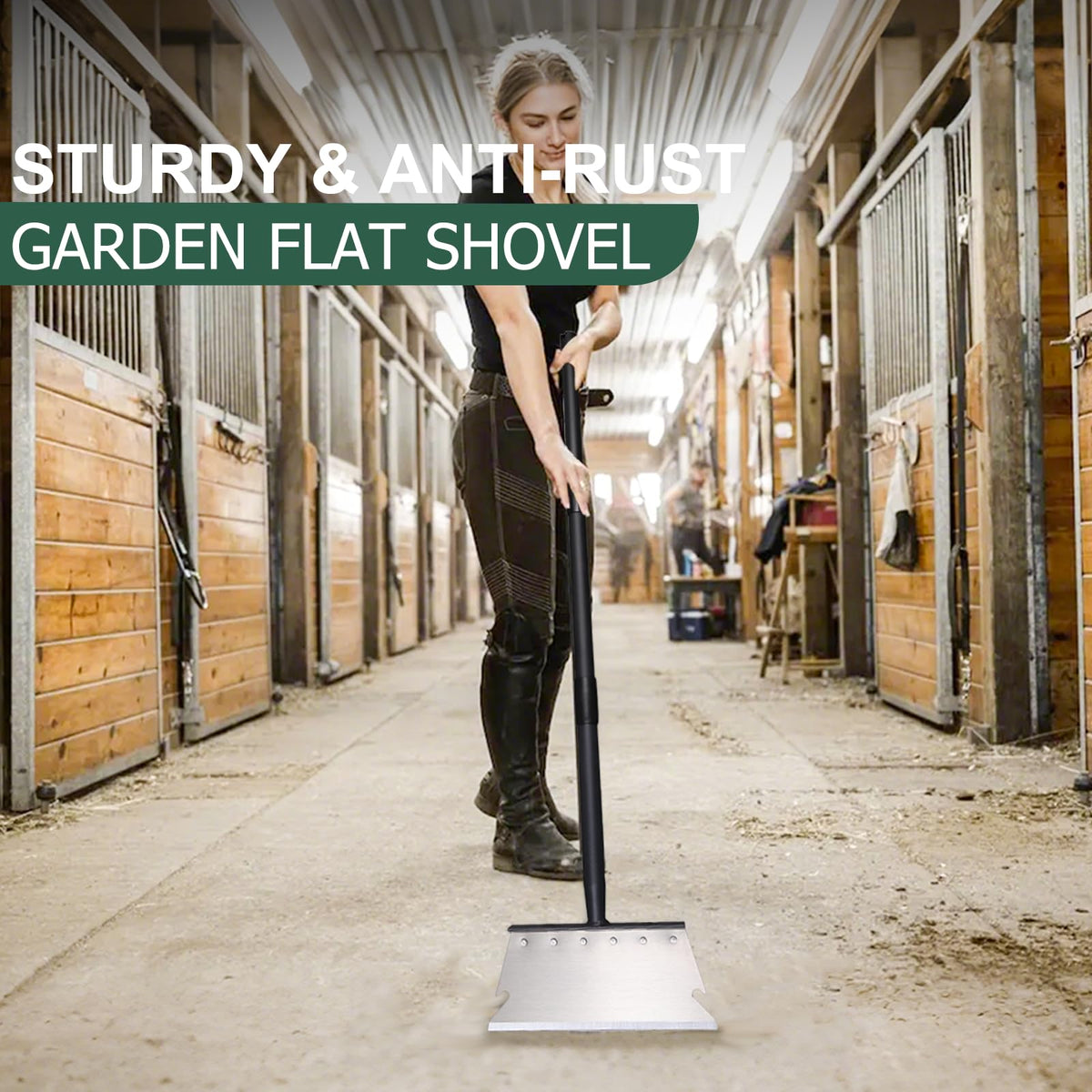 Gingull heavy-duty alloy shovel construction for durability
