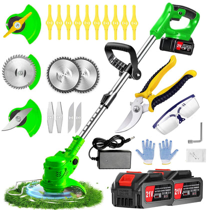 Ginzyaiy weed wacker 21V battery, long runtime for garden trimming