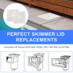 Giokyi Hayward SPX1082E-compatible skimmer lid for easy maintenance.