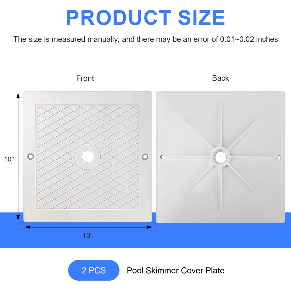 Giokyi 1083-1086 compatible skimmer lid keeps pool water clean.
