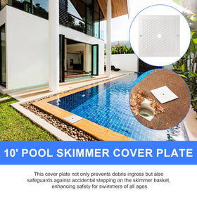 Giokyi pool skimmer lid replacement for compatible Hayward models.