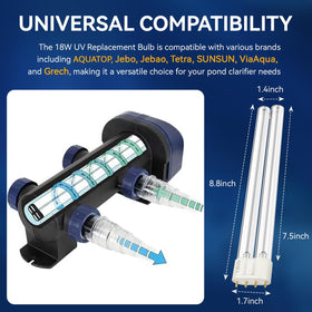 Giokyi UV bulb in Jebo system reducing pond algae risk