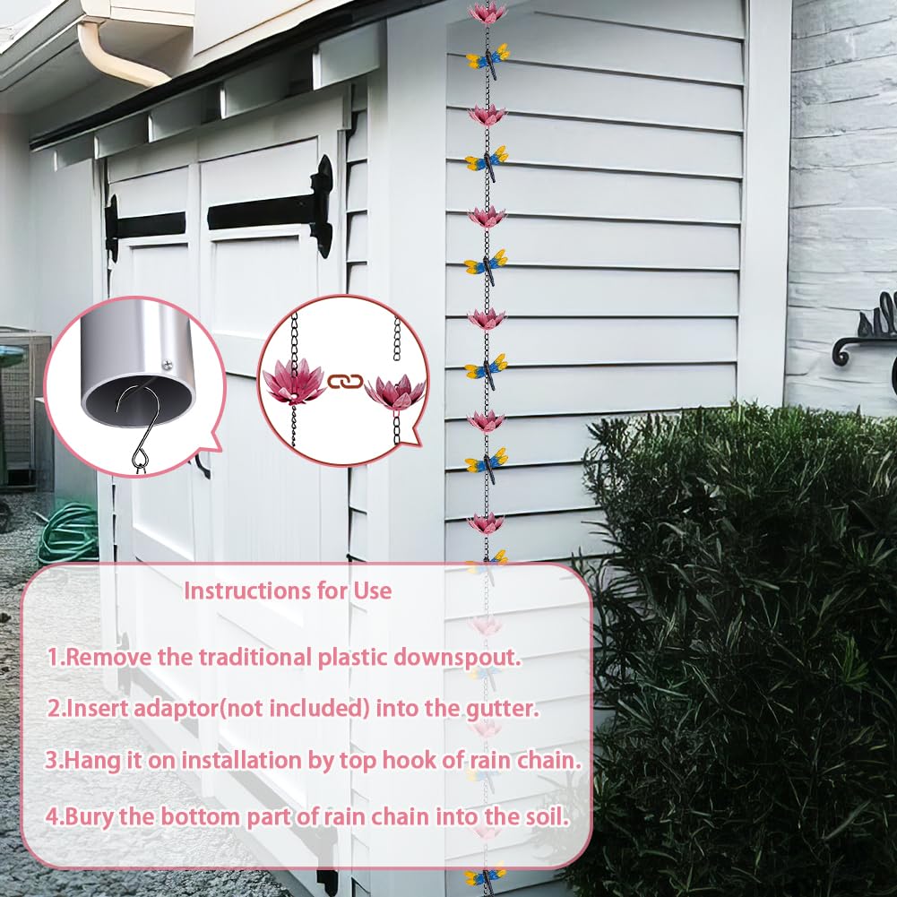 giole acts as an attractive alternative to traditional downspouts.