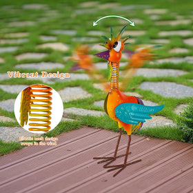 giole metal wacky rooste orange neck movement detail, adds life