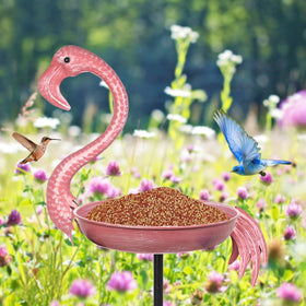 giole patio garden decor bird bath adds color to outdoor spaces