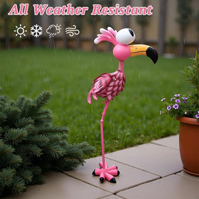 giole pink flamingo yard art adds whimsy to lawns and patios