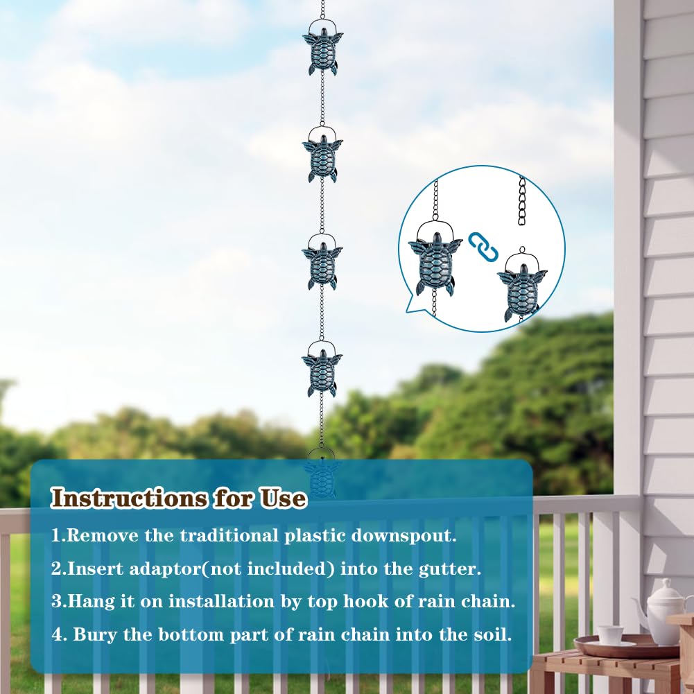 giole rain chain water sound enhances outdoor ambience