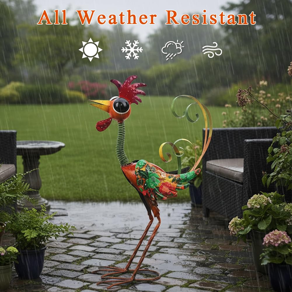 giole rooster neck motion adds dynamic charm to any garden.