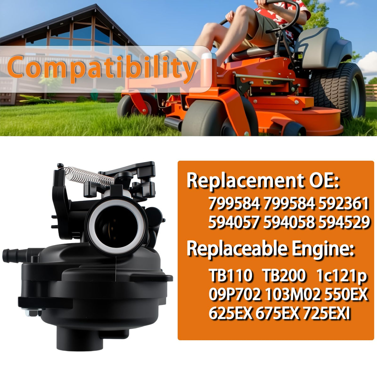 Gioong complete carburetor package ready-to-install solution