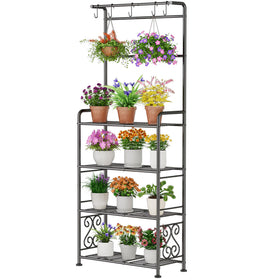 GIOTORENT plant stand, 68.4-inch tall, top view for vertical display