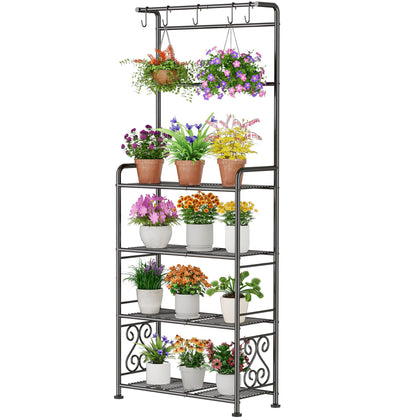 GIOTORENT plant stand, 68.4-inch tall, top view for vertical display