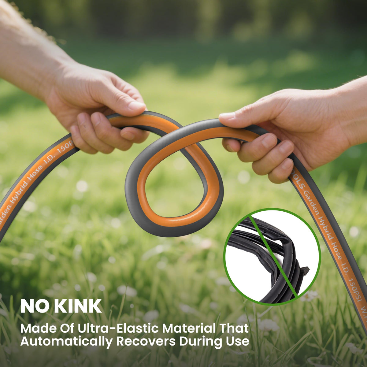Giraffe Tools cut-to-length hose customized to fit any garden space